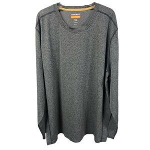 Bonobos Men's Goodsport Heather Gray Athletic Performance Wear Long Sleeve- XXL